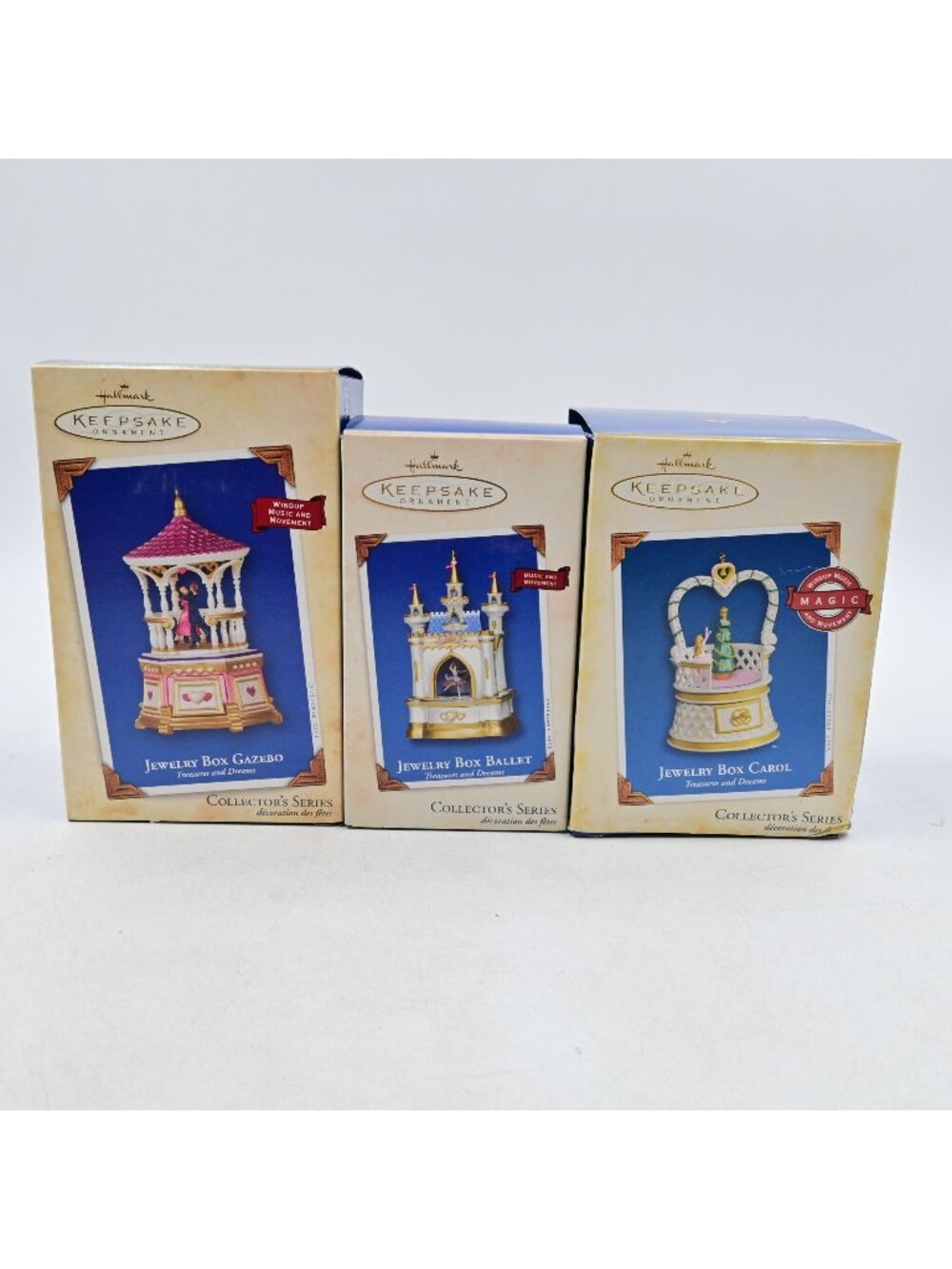 Hallmark Keepsake Gazebo, Ballet, Carol Ornament Bundle Of 3 In Box